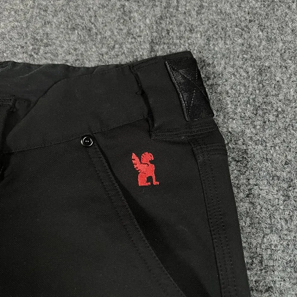 Chrome Industries Pants Mens 32x32 Black Chino Slim Polyester Cycling Riding